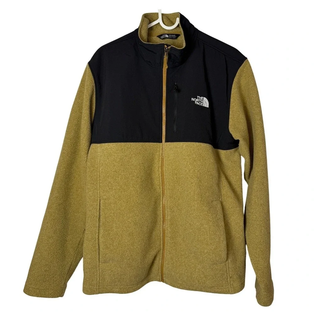 The North Face Denali Fleece Jacket Mens Large‎ Mustard Tundra Retro Rare Color